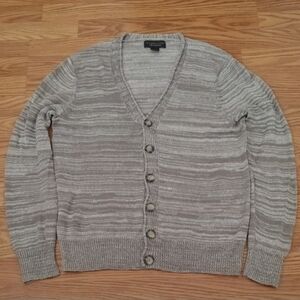 Bloomingdale's - The Men's Store Light Brown Striped Cardigan